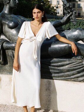 Ciao Lucia Brunello Dress Ivory Size Small